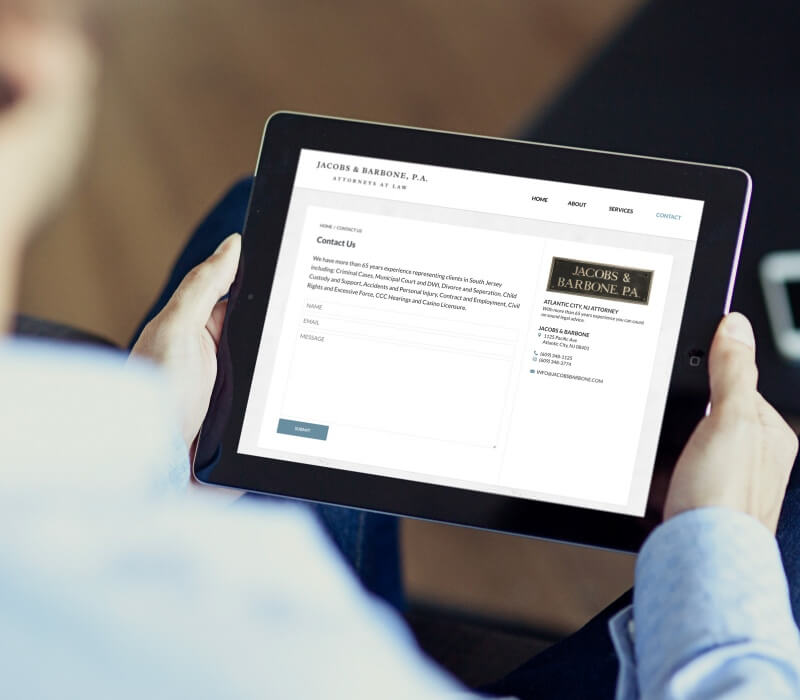 tablet friendly web design