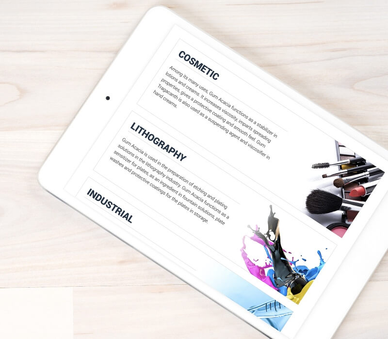 gum acacia website responsive mobile friendly web tablet