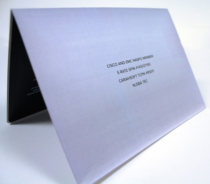 cdi sled education laptop mailer direct mail campaign diecut print graphic design