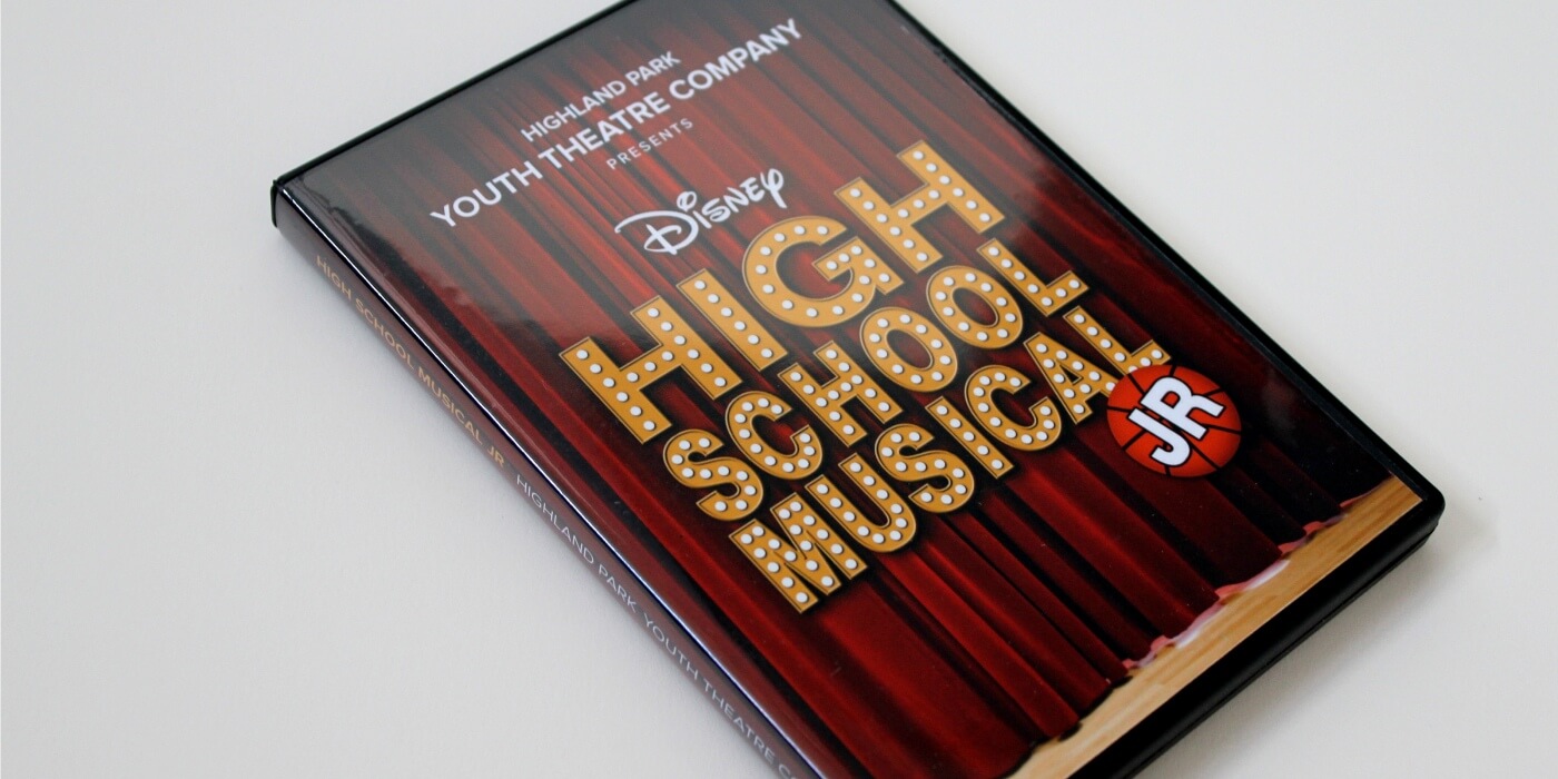 high school musical dvd print case play graphic design