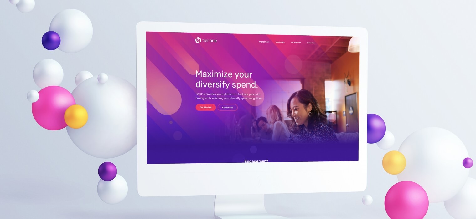 Website on desktop