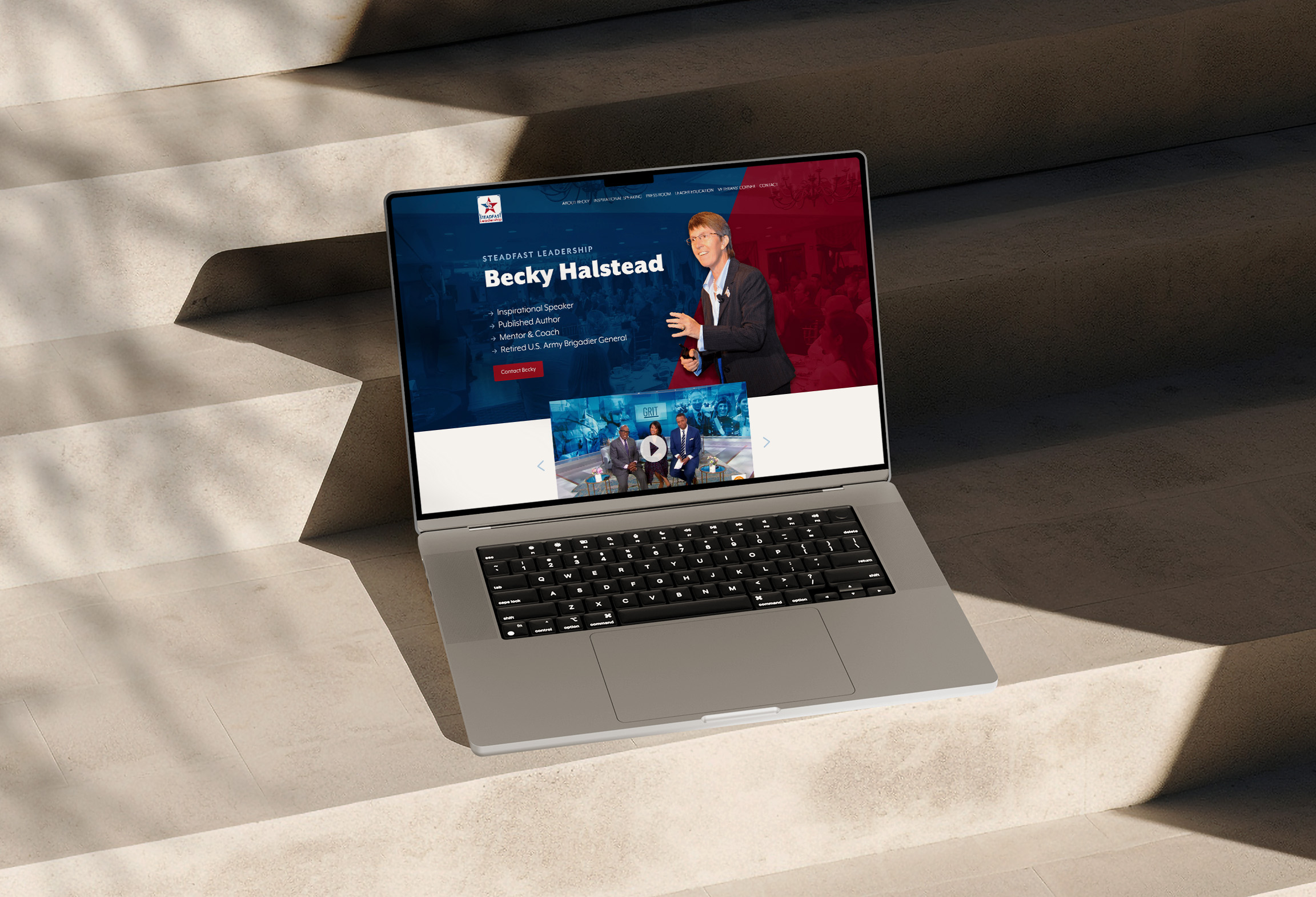Becky Halstead's new website design